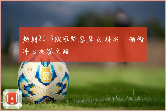 热刺2019欧冠阵容盘点 孙兴慜领衔冲击决赛之路